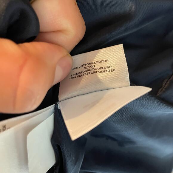 Women's Large Anne Klein Chambray Houndstooth Zip Denim Jacket NEW - Picture 7 of 7